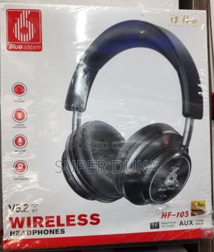 Headphone.Wireless Bluetooth Hf 105 With Mic.12hr High Res - thumbnail 2