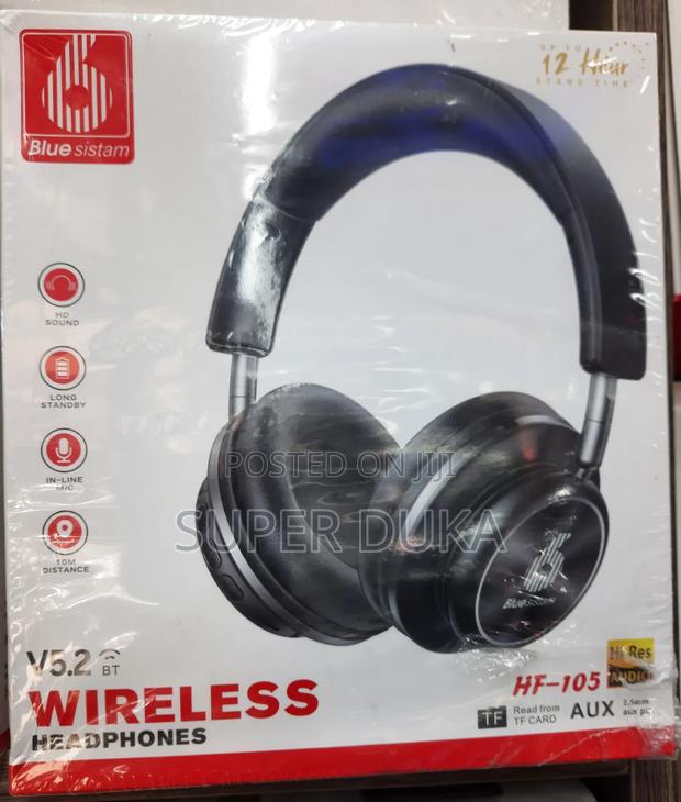 Headphone.Wireless Bluetooth Hf 105 With Mic.12hr High Res - main view
