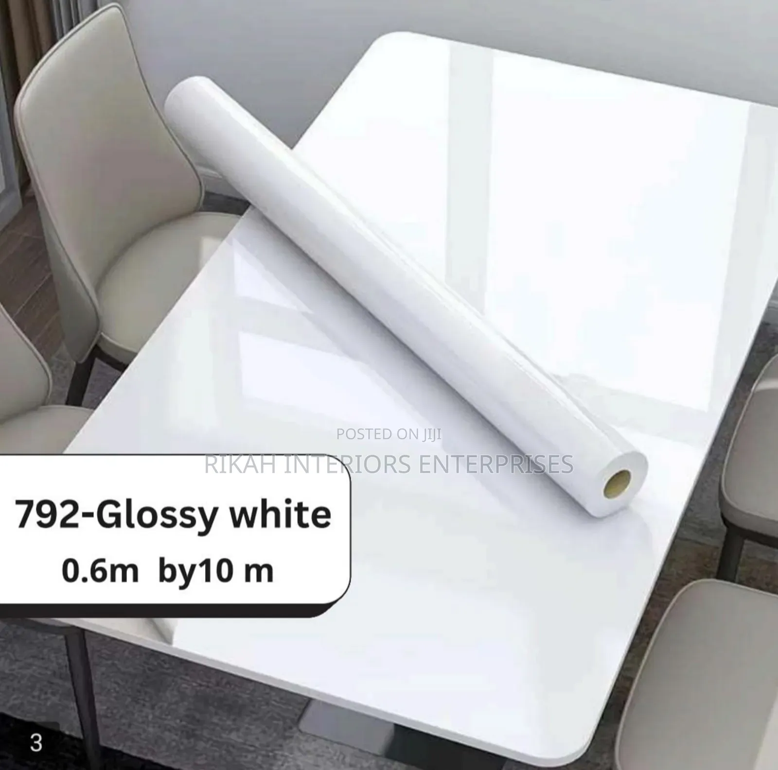 Plain White Glossy Contact Papers