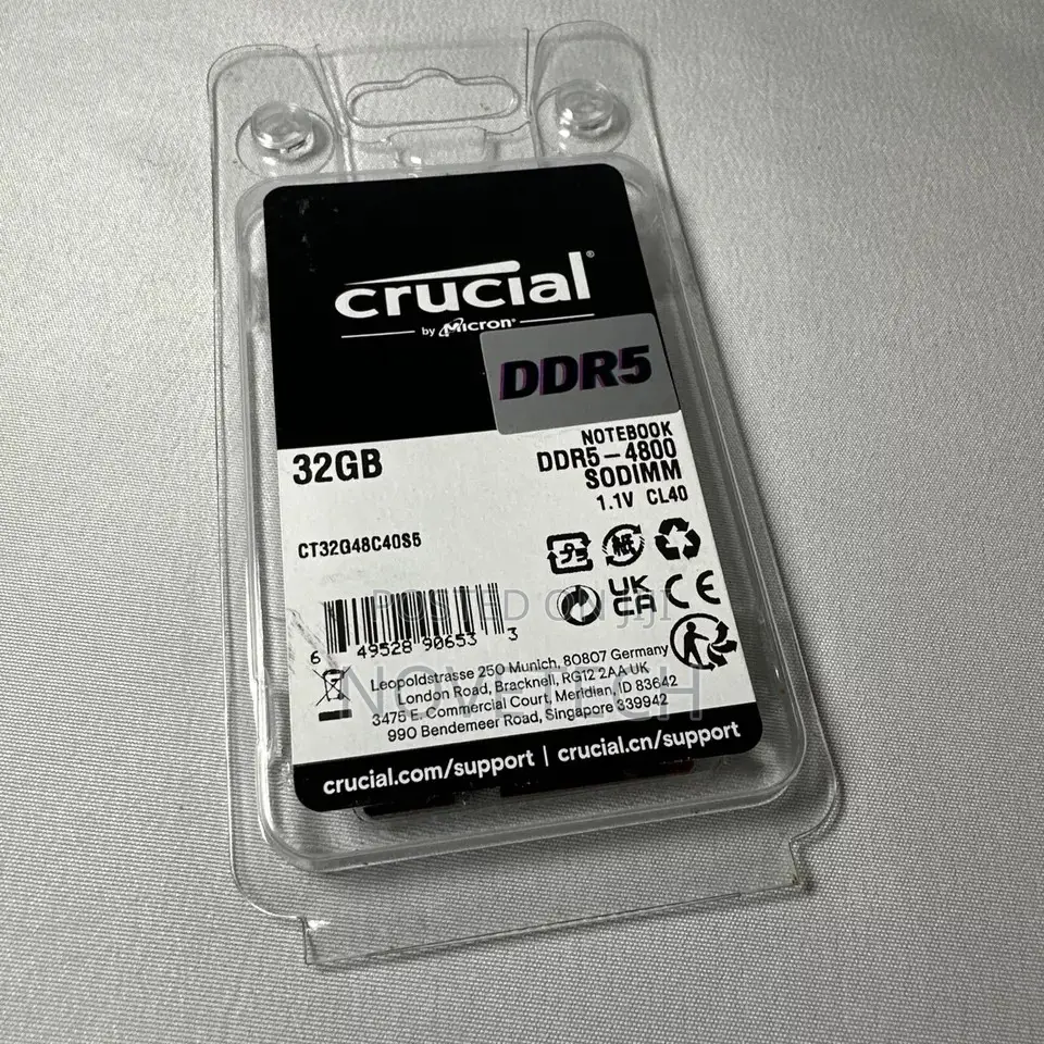 New Crucial 32gb Pc5 Ddr5 Ddr5 5600mhz Laptop RAM Memory