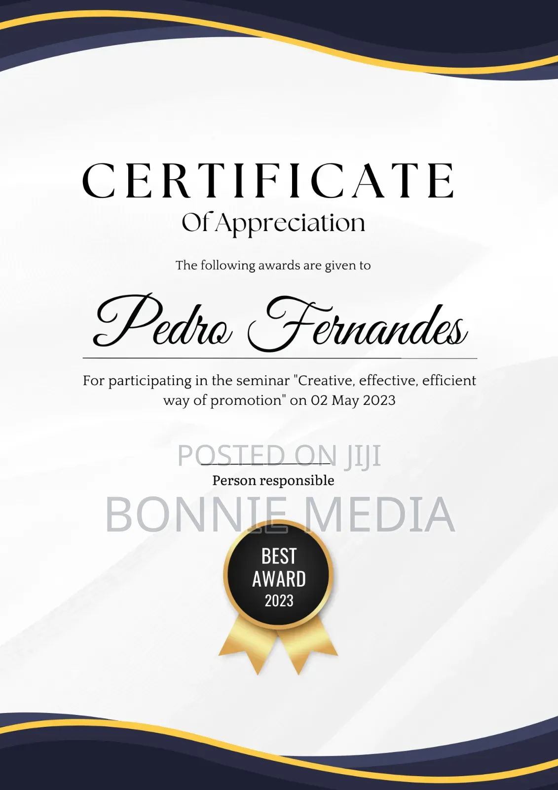 Certificate Designer: Graduation, Awards Events!