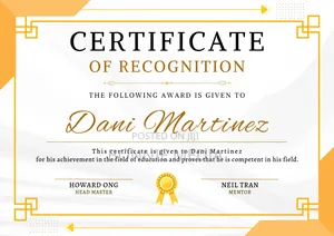 Certificate Designer: Graduation, Awards Events!