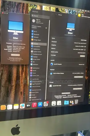Desktop Computer Apple iMac 8GB Intel Core I5 SSD 256GB
