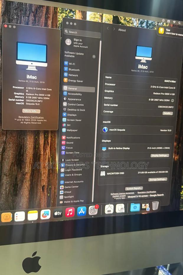Desktop Computer Apple iMac 8GB Intel Core I5 SSD 256GB - main view