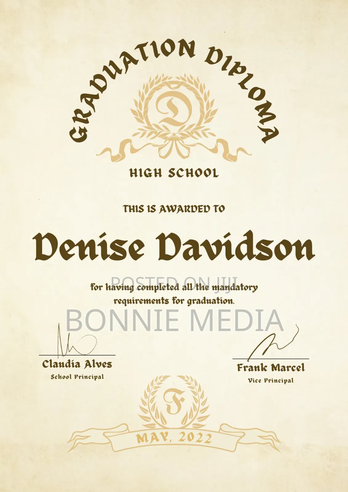Certificate Designer: Graduation, Awards Events!
