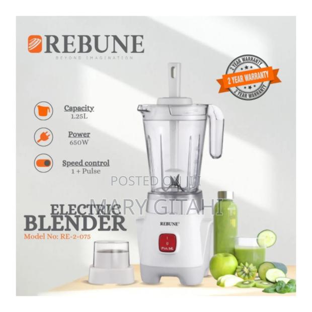 Rebune 075 2 in 1 Blender 650watts at 