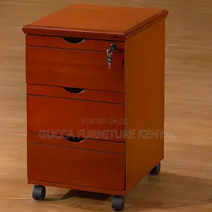 Office Tables:1.6 Meters Executive Mahogany CPU Stand Desk