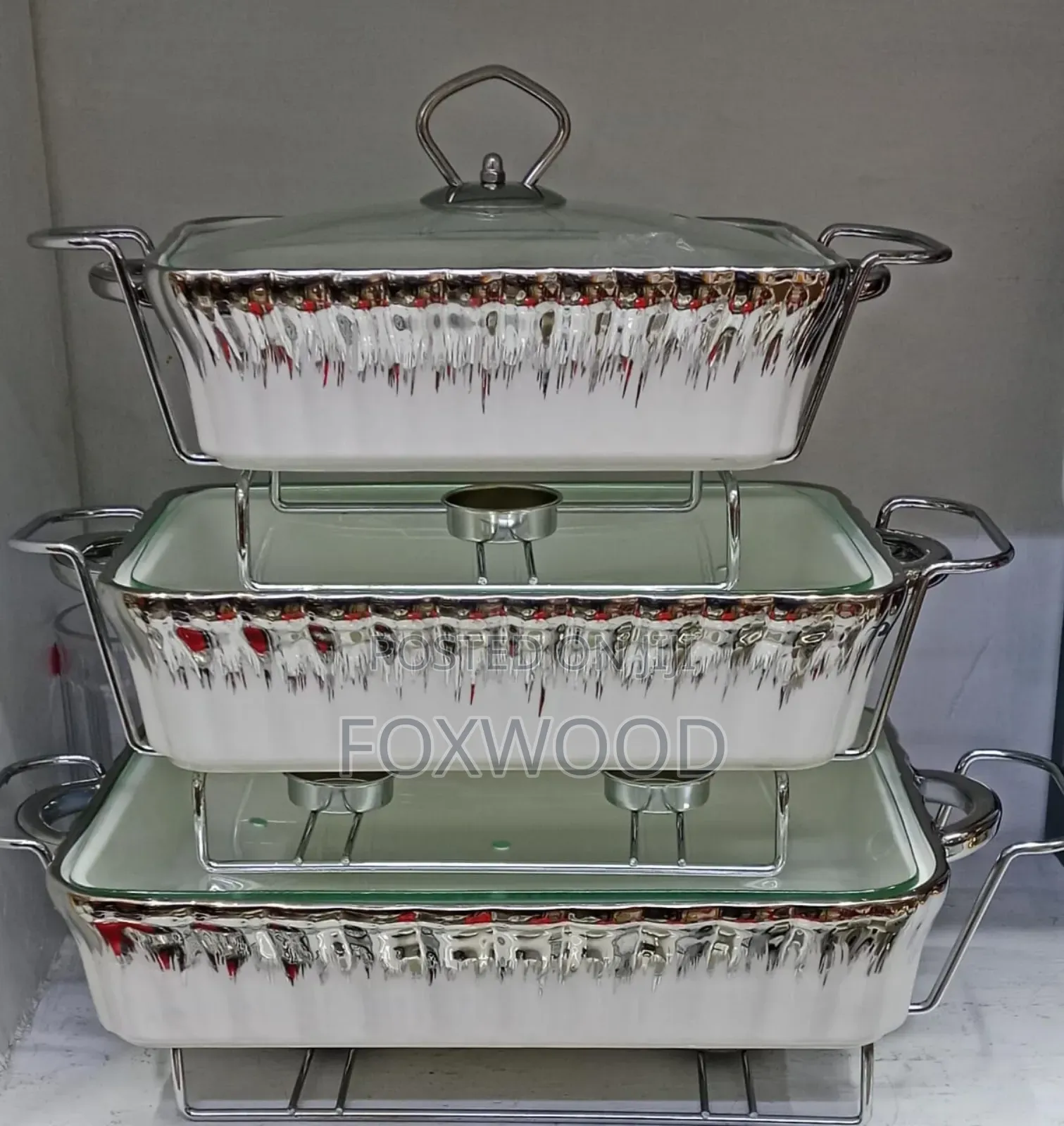 3 Pc Ceremic Cheffin Dishes