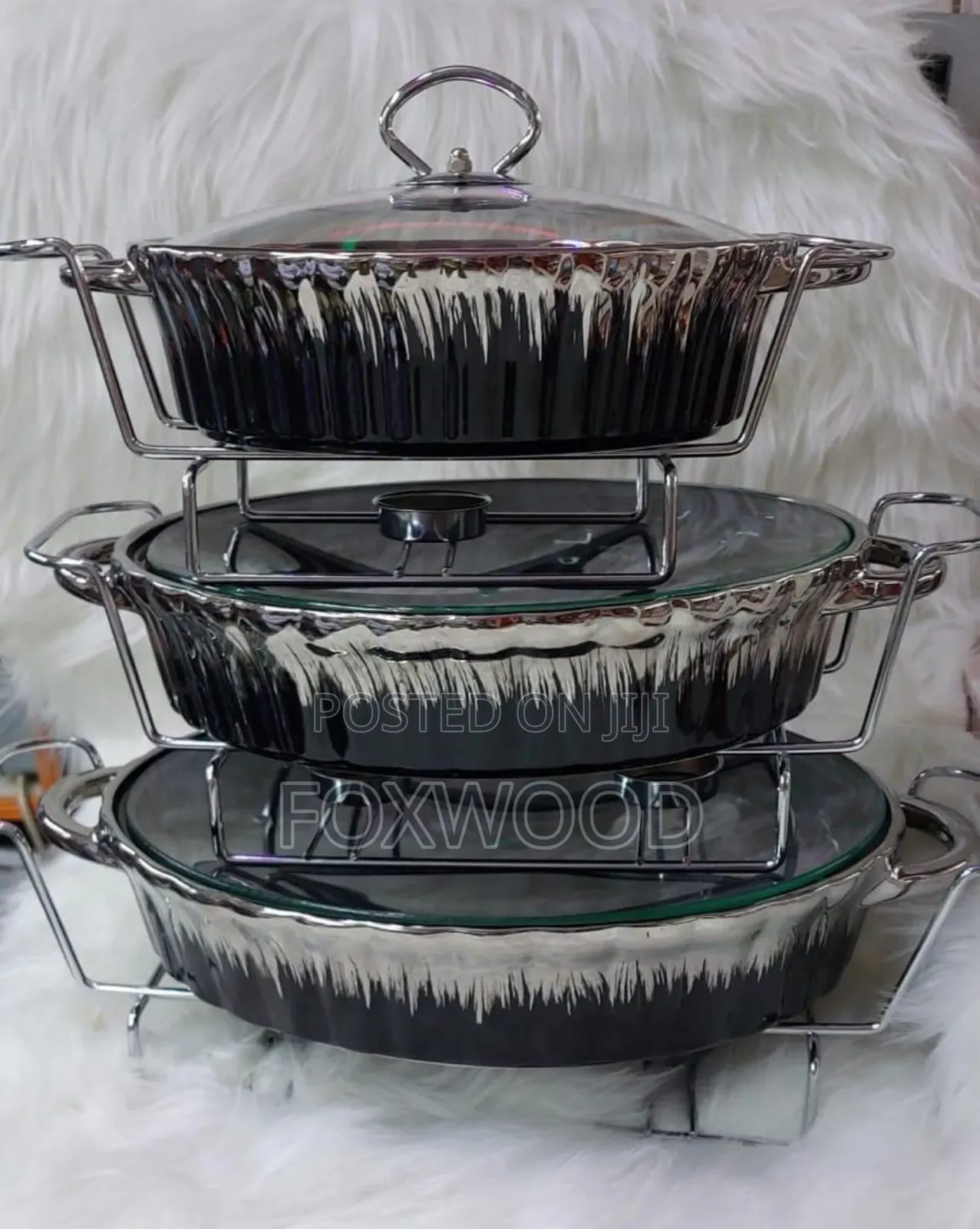 3 Pc Ceremic Cheffin Dishes