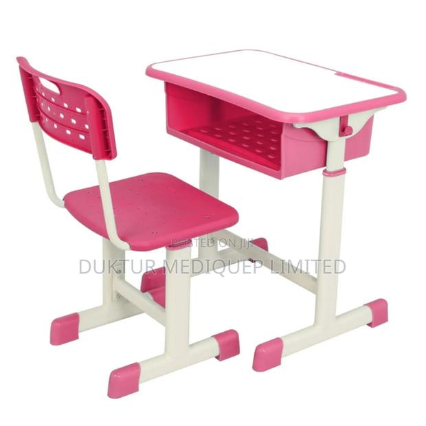 Kids Height Adjustable Learning Table And Chair Set - main view