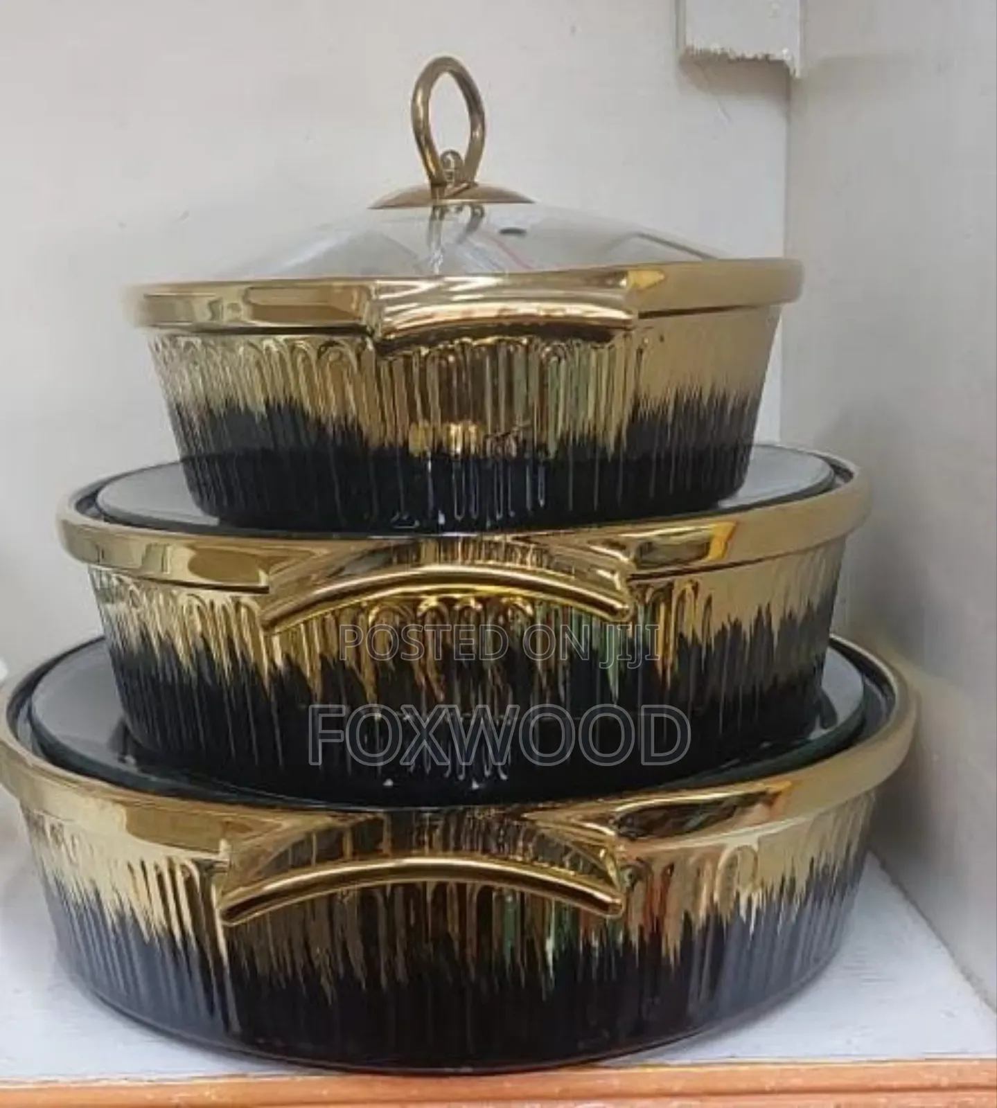 3 Pc Ceremic Cheffin Dishes