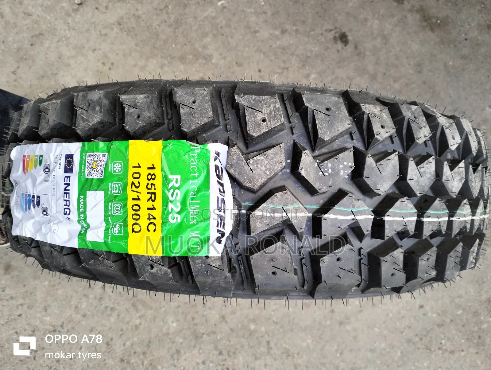 185R14C Kapsen Tyre (M/T