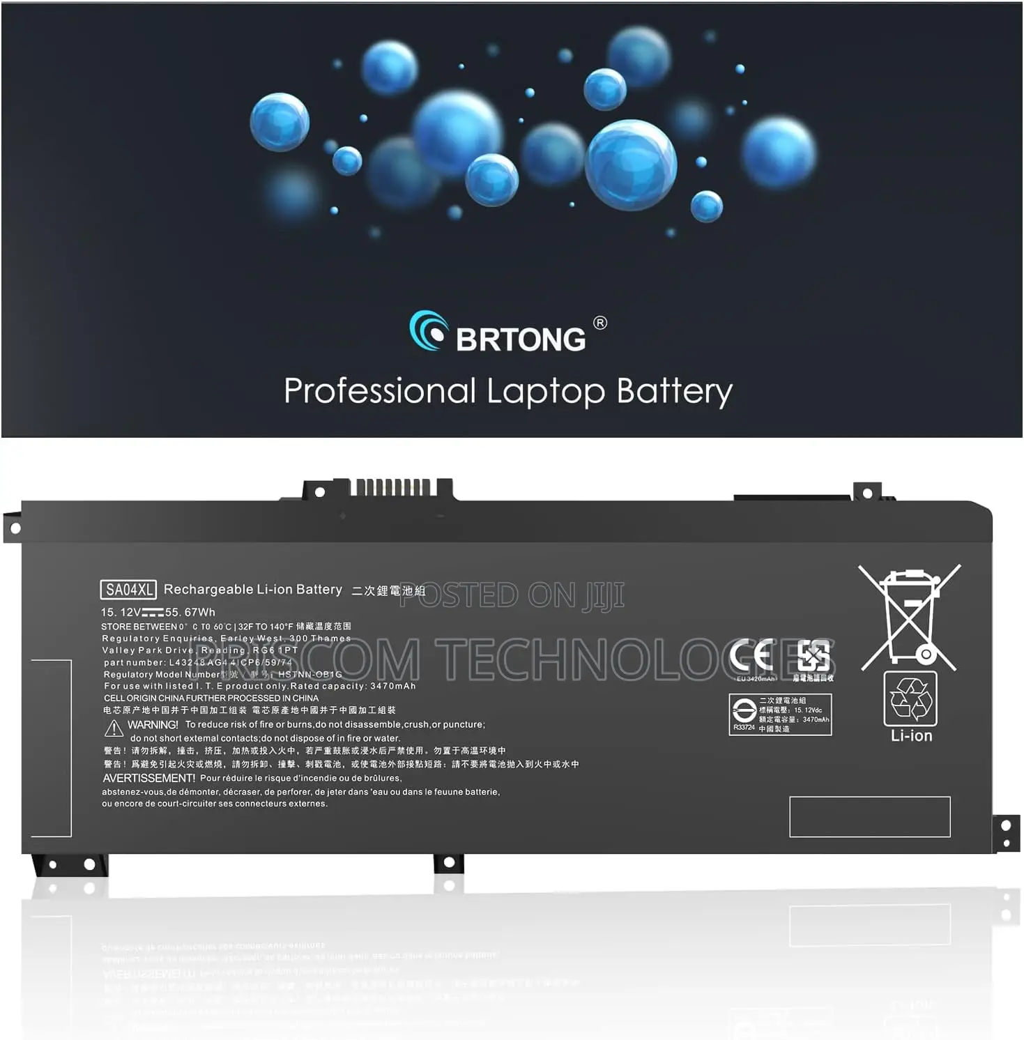 HP Notebook L43248-Ac2 HSTNN-OB1G Laptop Battery