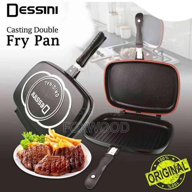 BBQ Grill Pan Cooking Double Pan 40 Cm