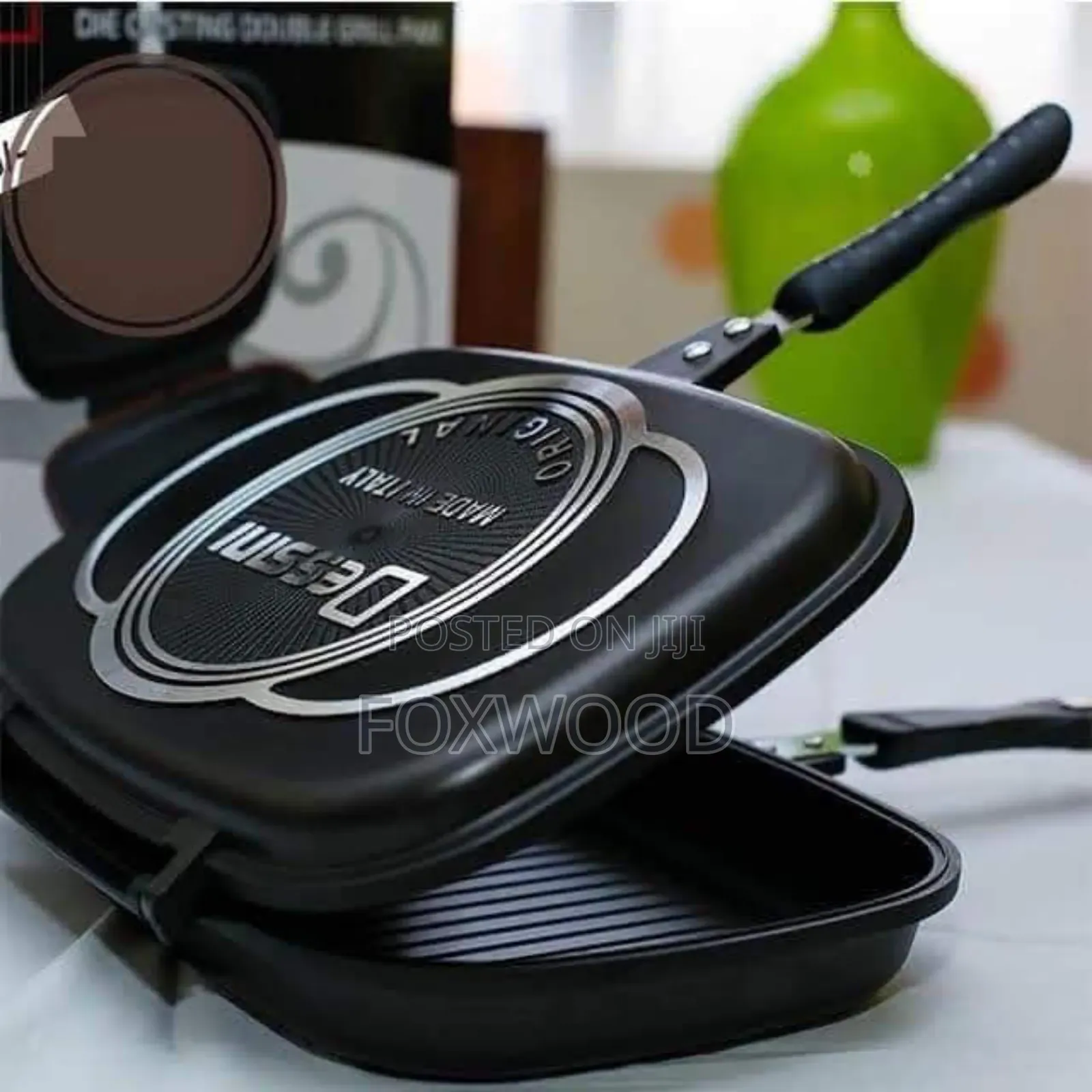 BBQ Grill Pan Cooking Double Pan 40 Cm