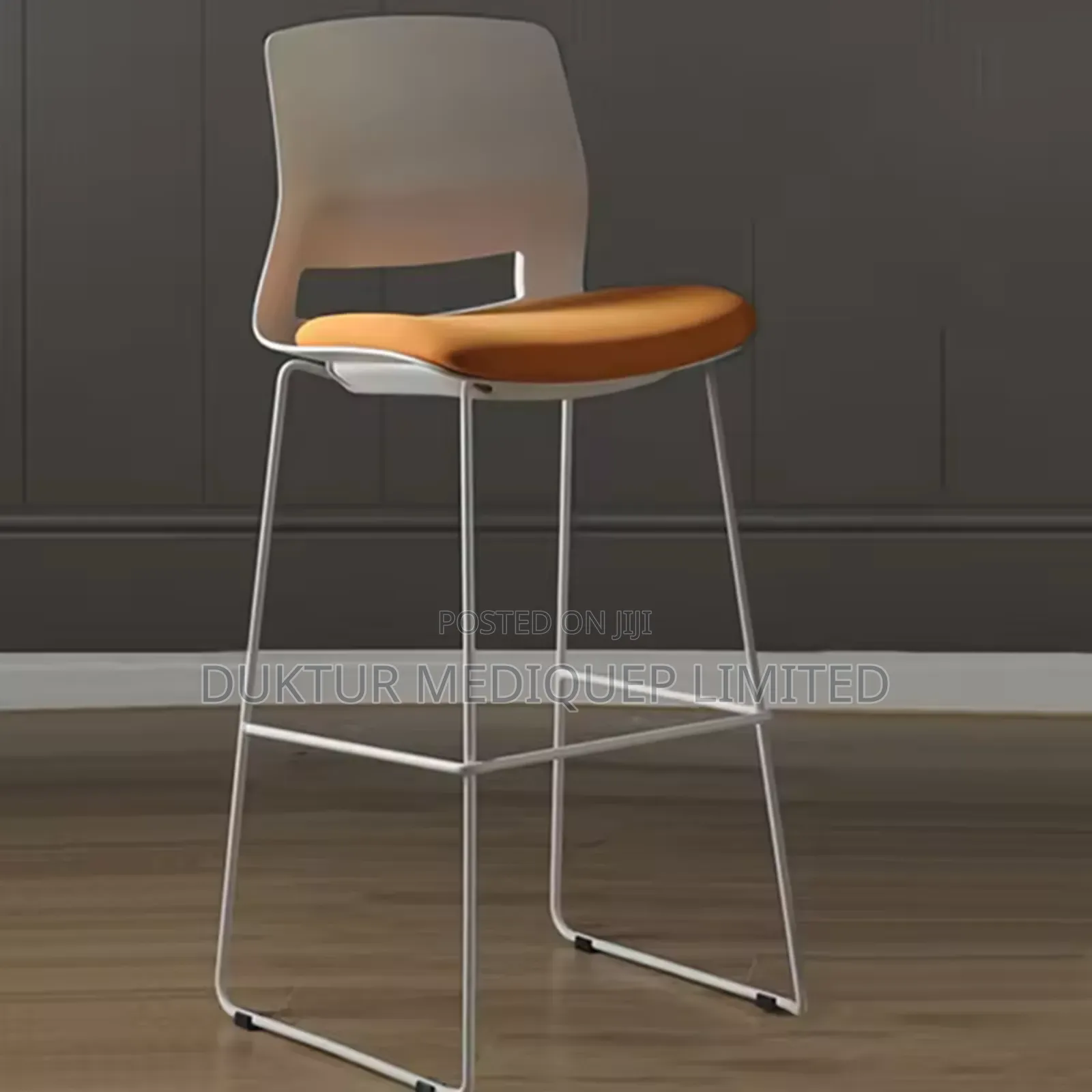 High Stool,  510-470W*500D*810-810H
1.2mm Steel Leg