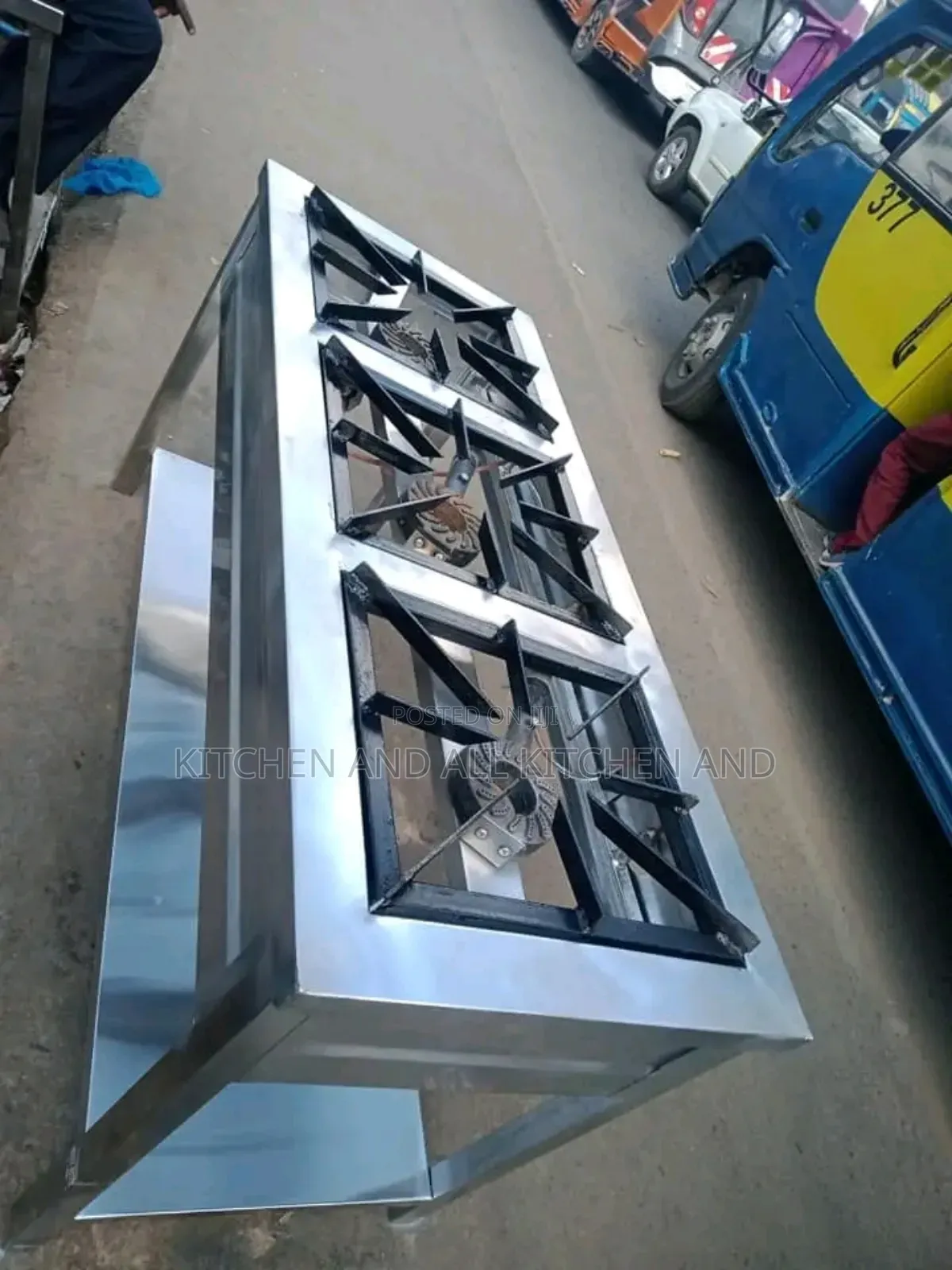 Fabricated Stainless Steel Gas Cookers(3 Burners)