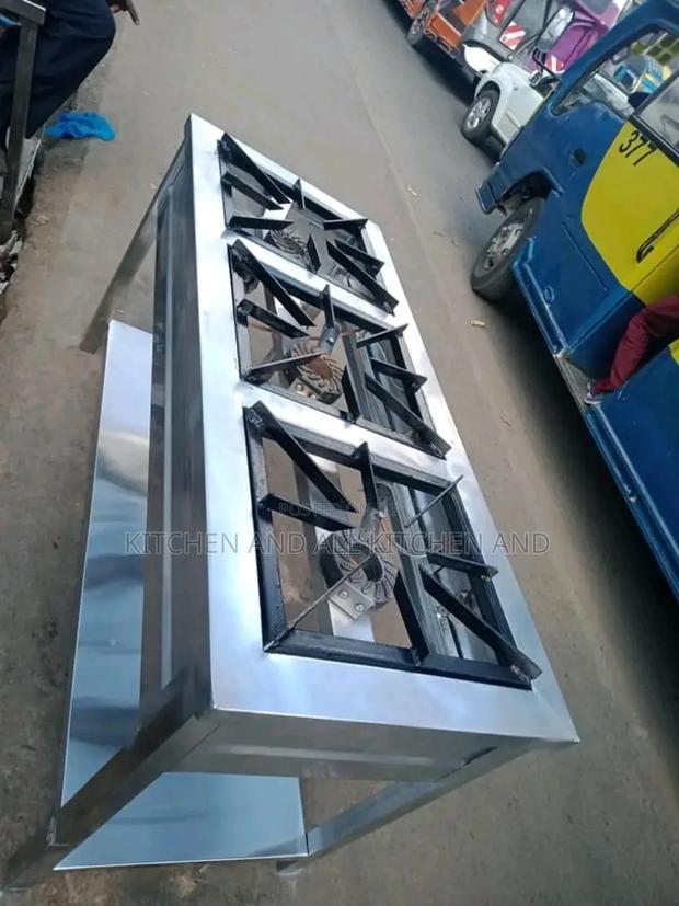 Fabricated Stainless Steel Gas Cookers(3 Burners)