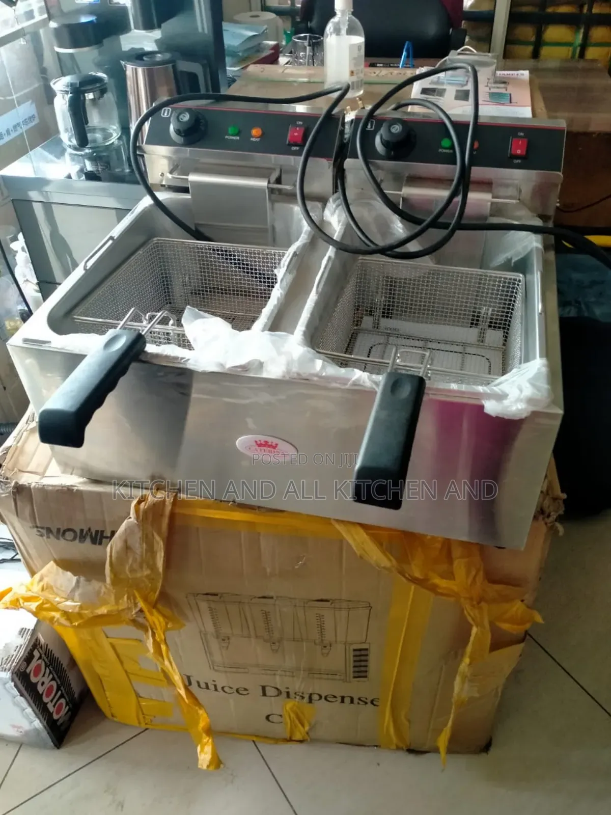 Stainless Steel Double Fryer