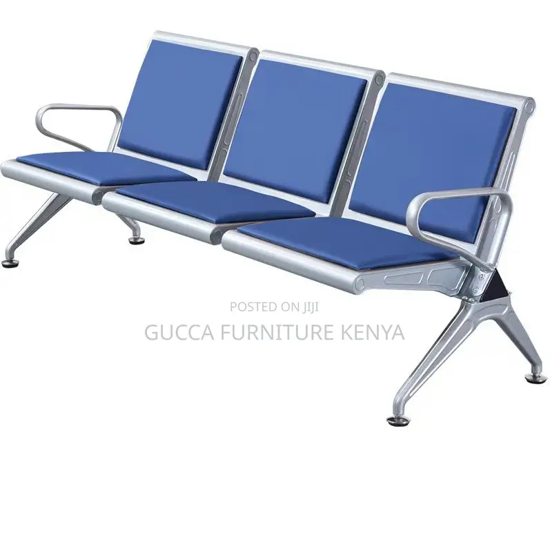 Benches: Durable 3-Seater Padded Airport Waiting Bench