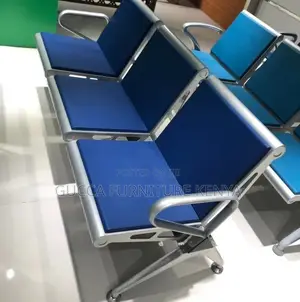 Benches: Durable 3-Seater Padded Airport Waiting Bench