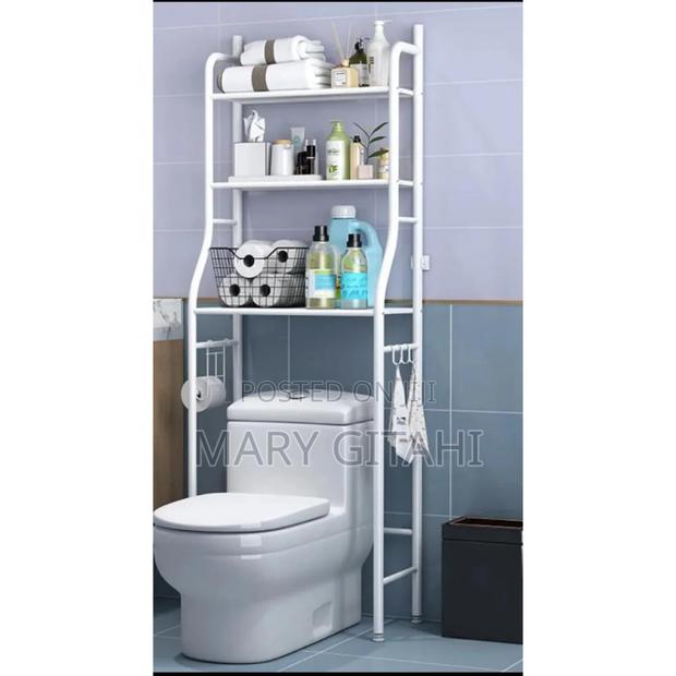 Bathroom Toilet Storage Rack Floor to Floor Toilet Rack