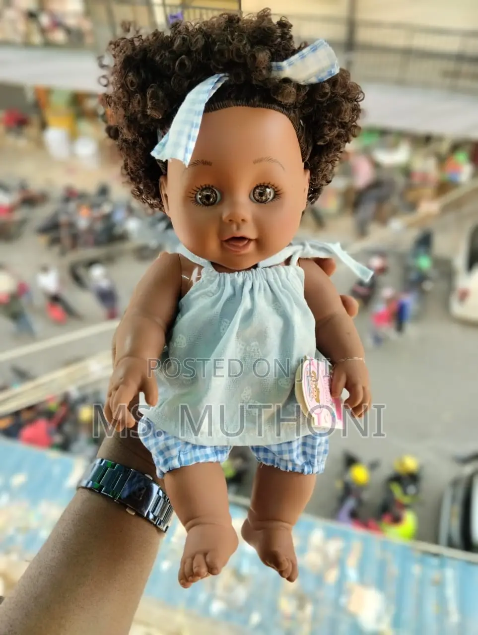 Beautiful Brown Dolls With a Clothing Set and Bow