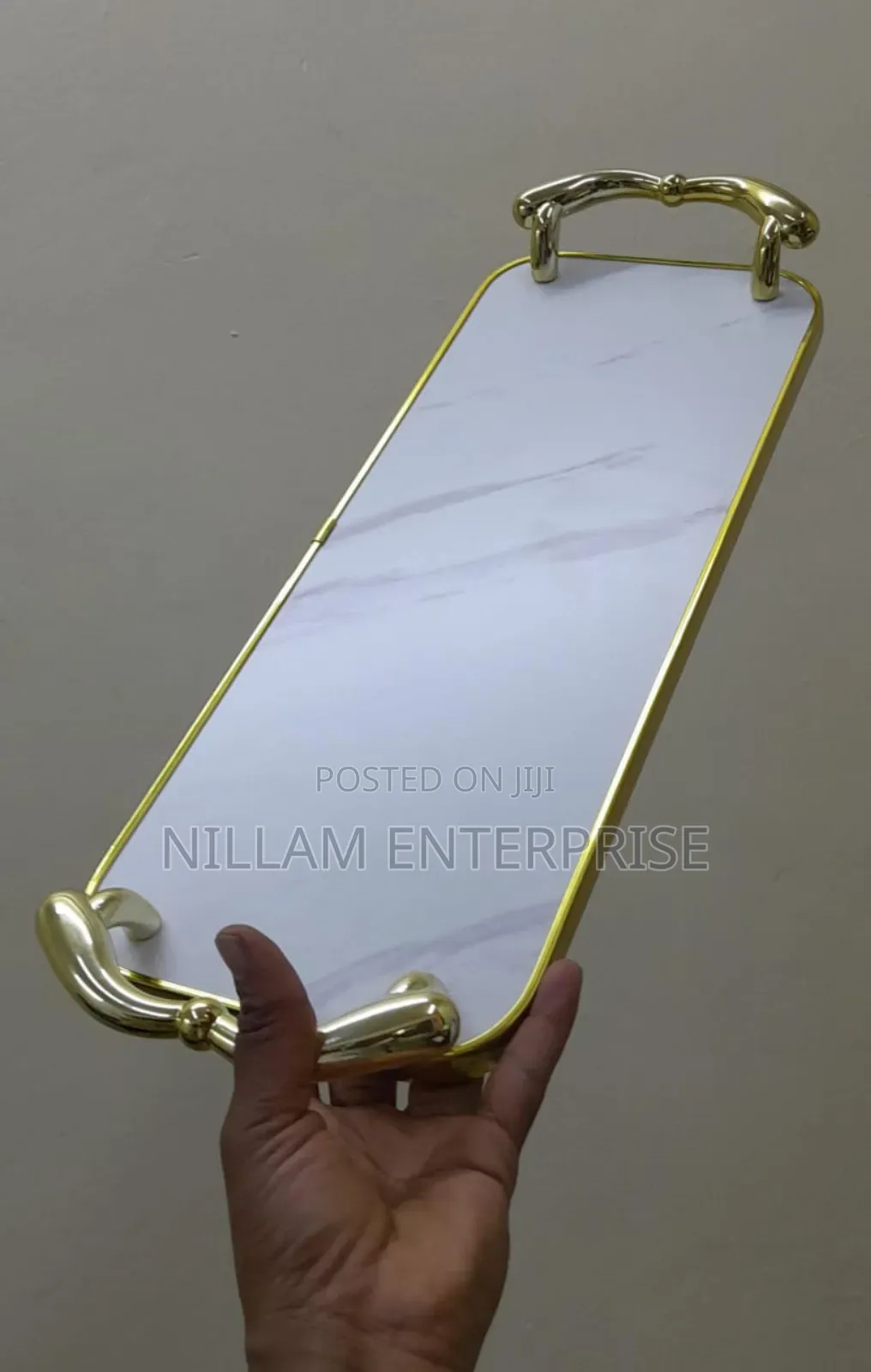 Decorative Marble Breakfast Table Serving Tray