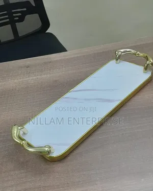 Decorative Marble Breakfast Table Serving Tray
