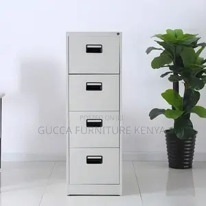 Cabinets:4-Drawer Simple Steel Frame Office Cabinet