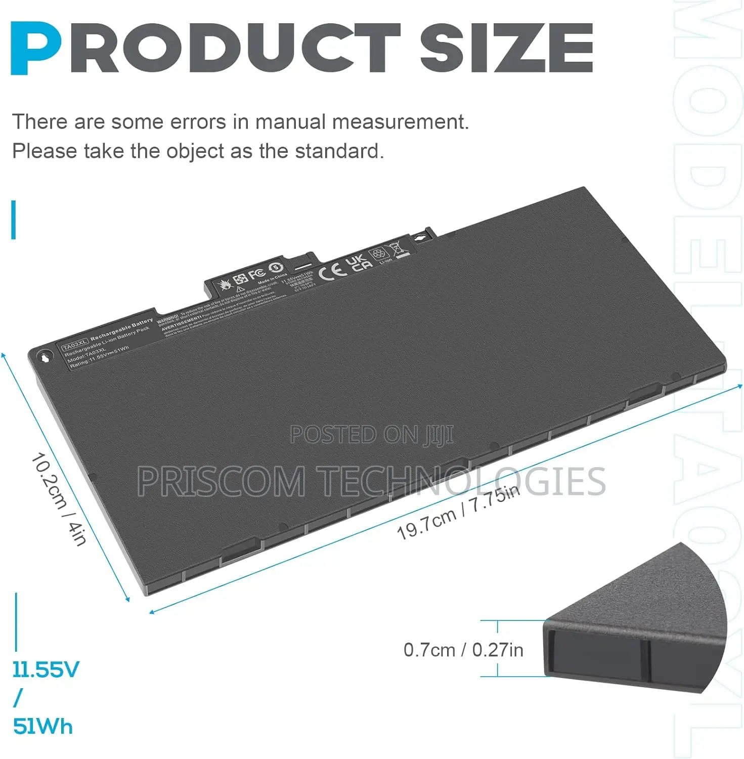 TA03XL HP Elitebook 850 G4 Laptop Battery