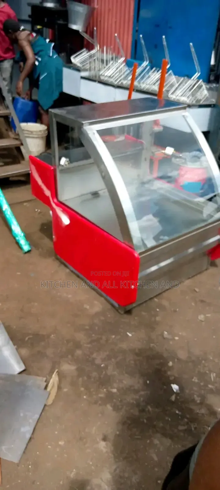 Meat Display With a Compressor