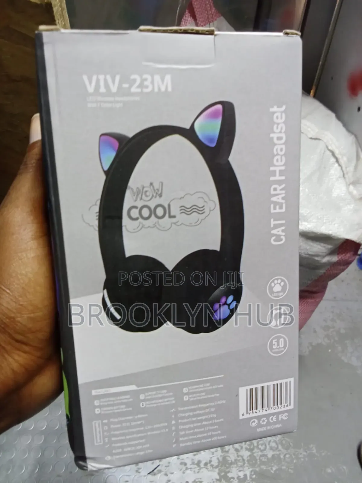 Cat Ear Headphones (Black)