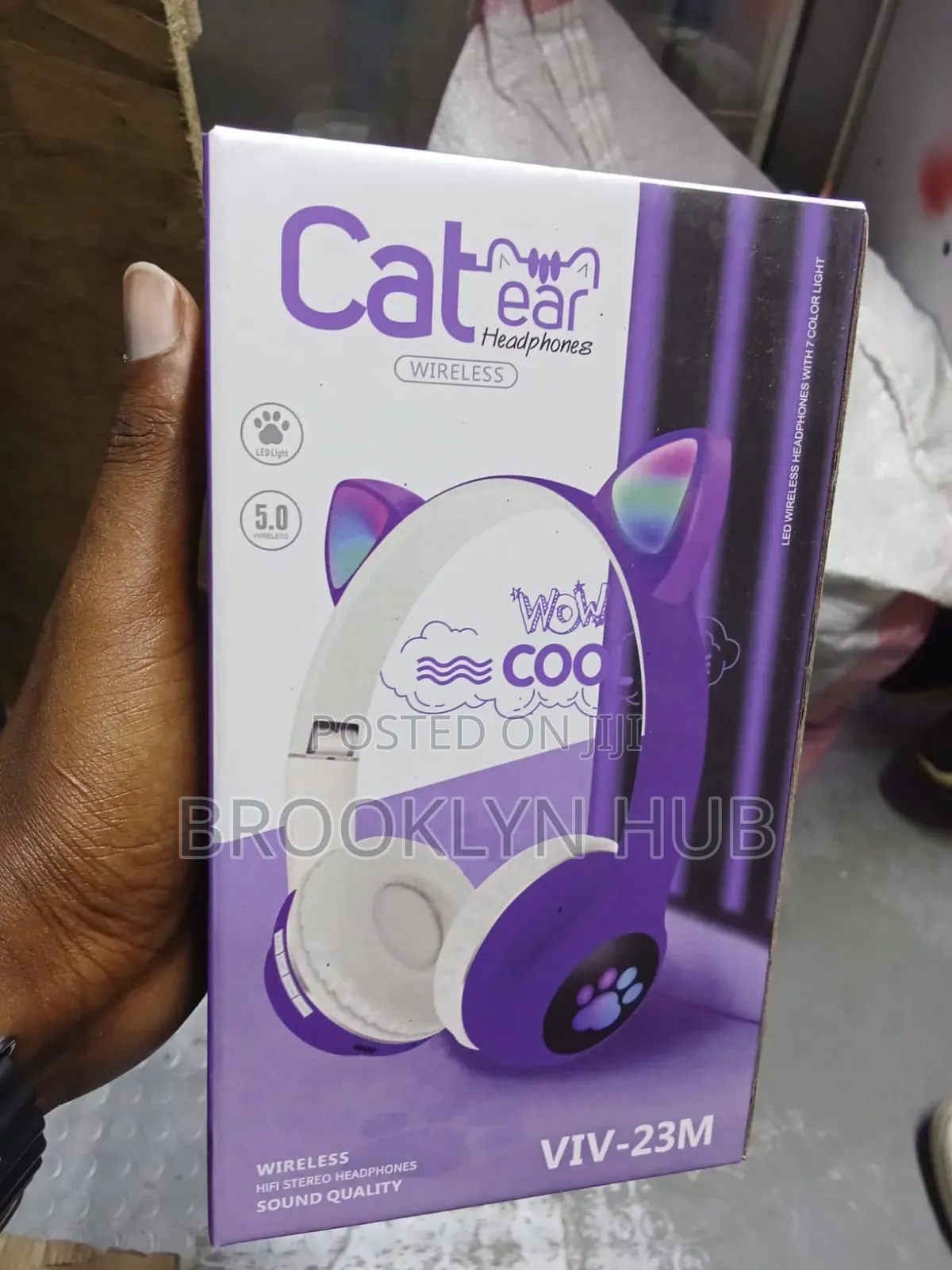 Classic Cat Ear Headphones (Purple)