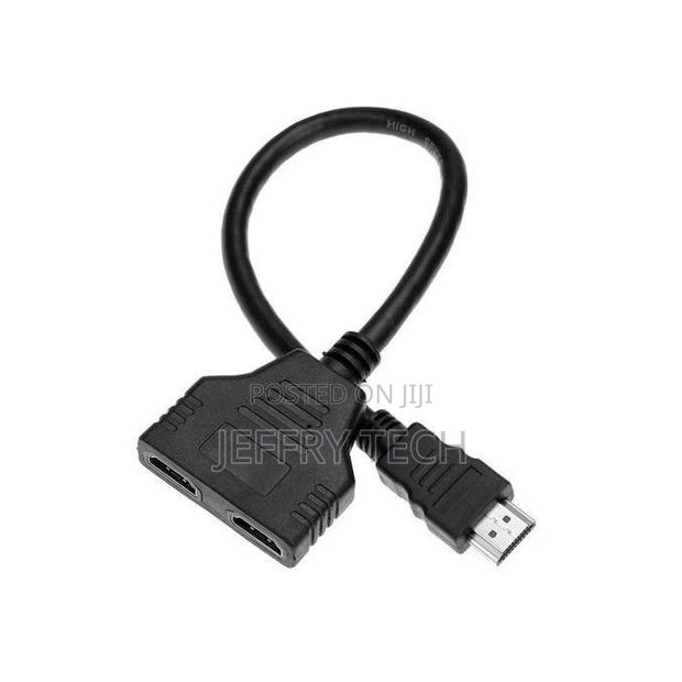 HDMI Splitter Cable 1 Male to Dual HDMI 2 Female Y Splitter