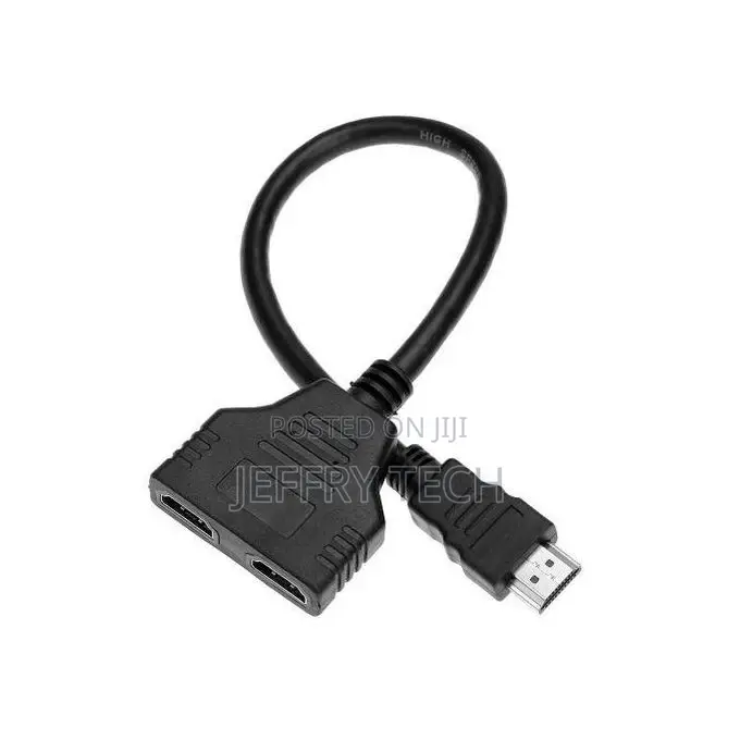 HDMI Splitter Cable 1 Male to Dual HDMI 2 Female Y Splitter