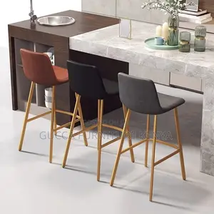 Home Chairs: Stylish Bar Stools in Modish Rawhide Seat