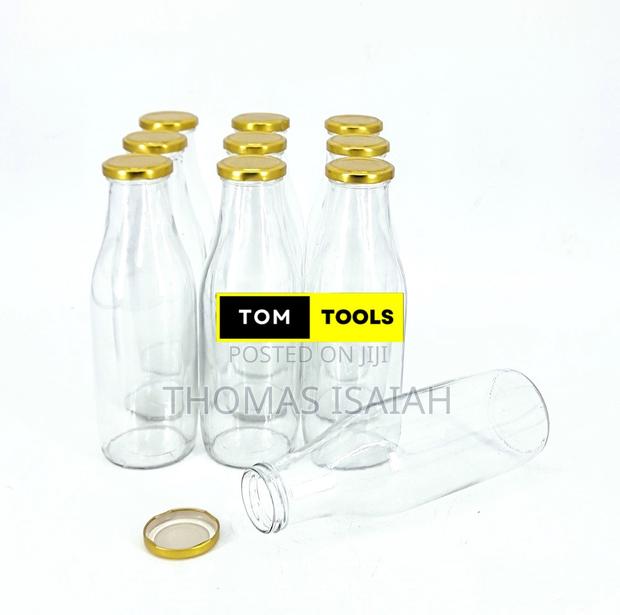 10pcs 1,000ml 1l Glass Juice Bottles With Airtight Pop Lids
