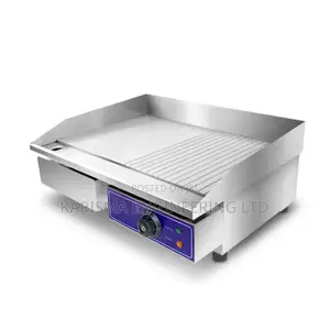Commercial Electric Griddle With Hotplate