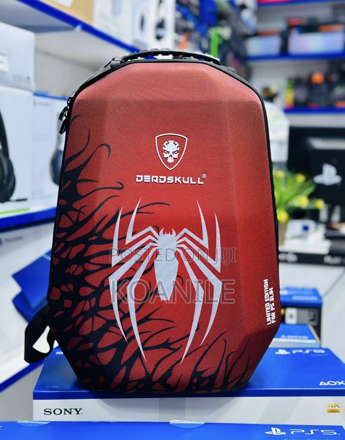 Deadskull Ps5 Slim Carrier Bag!! Ps5 Bag (Spiderman)