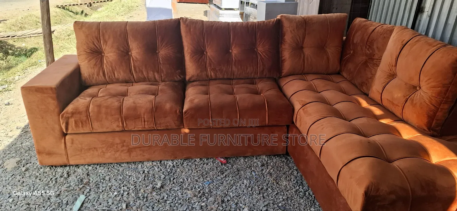 Smart Coner Seat Sofa Burnt Orange