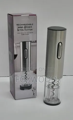 *Electric Wine Bottle Opener With Foil Cutter