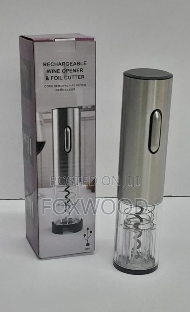 *Electric Wine Bottle Opener With Foil Cutter