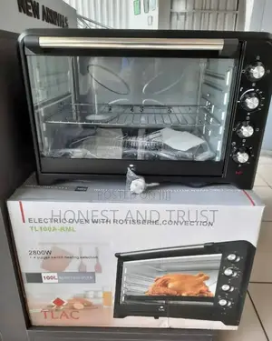 Tlac Electric Oven 100ltr With Timer 4 Heating With Fan