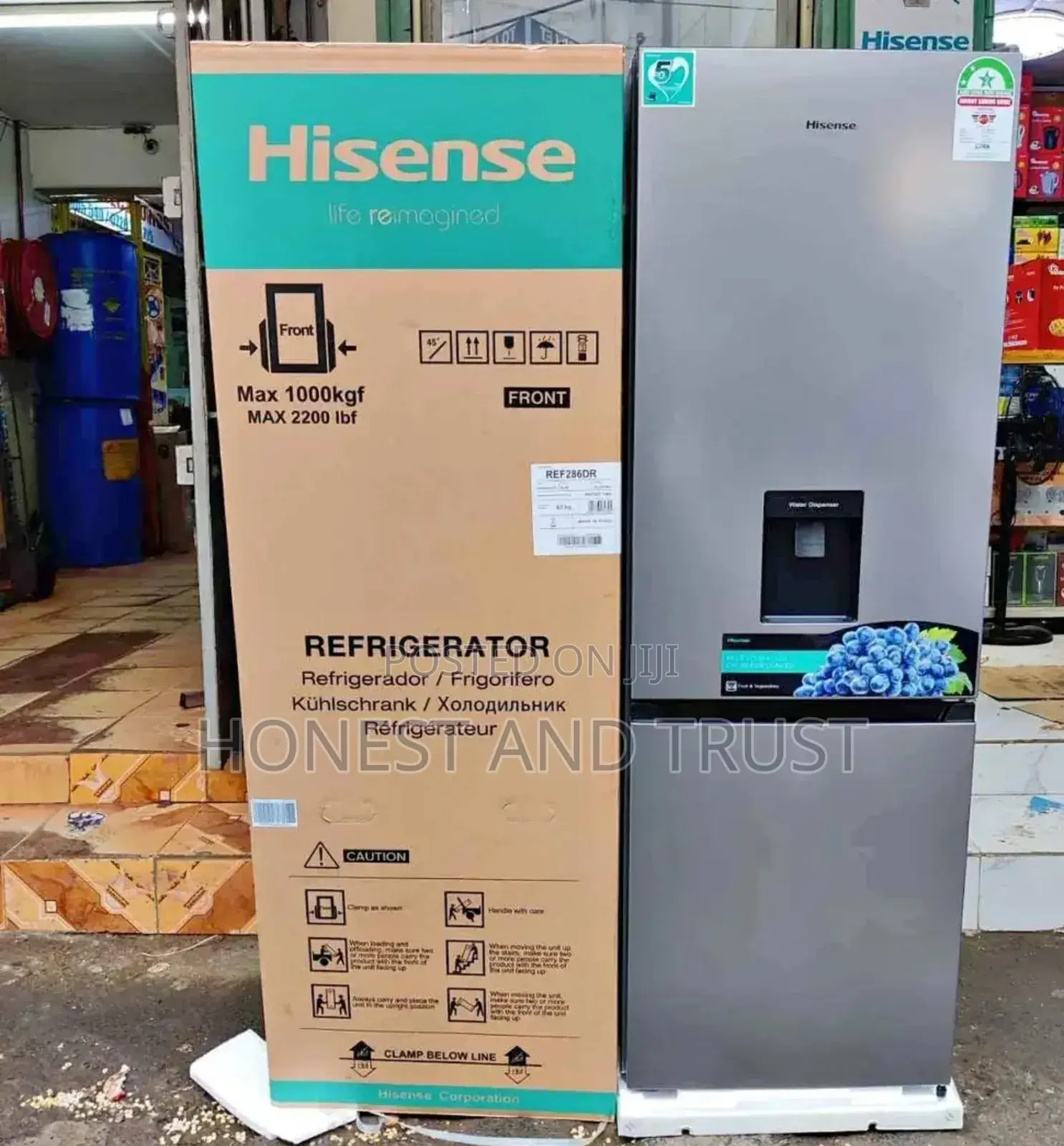 Hisense Fridge 292 Liters Non Frost With Water Dispenser
