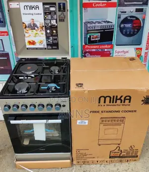 *MIKA Standing Cooker, 50cm X 60cm, 3 Gas+1 Electric Plate