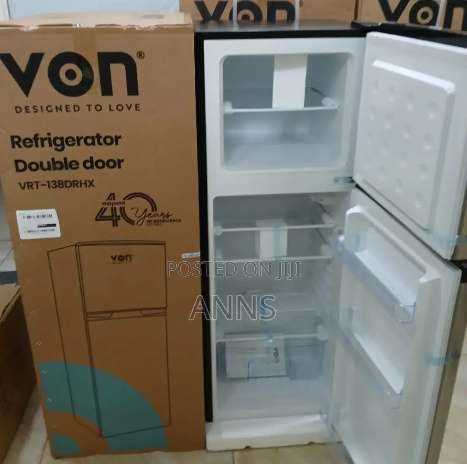 VON 138litres Fridge VRT-138DRHX .Inbox
