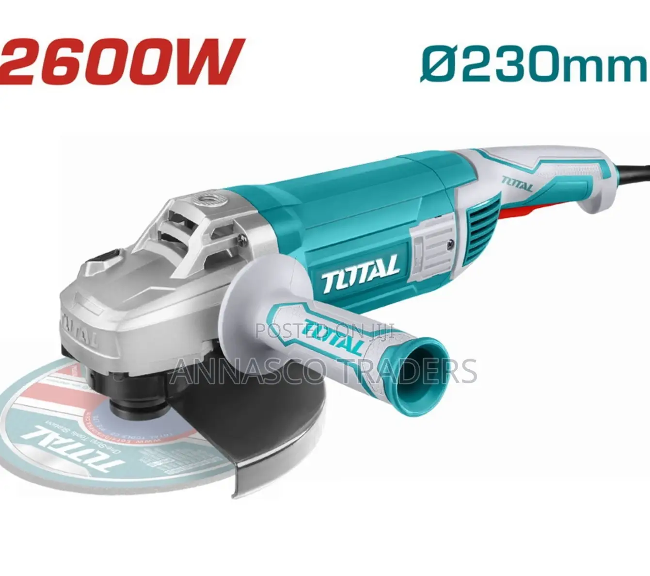 Total Quality TG1262306 Angle Grinder 2600W