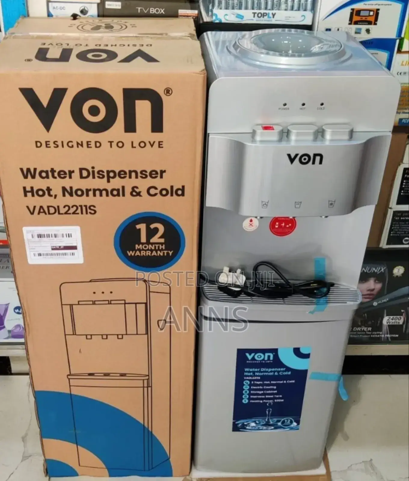 *Von Dispenser Hot, Normal and Cold (Silver)