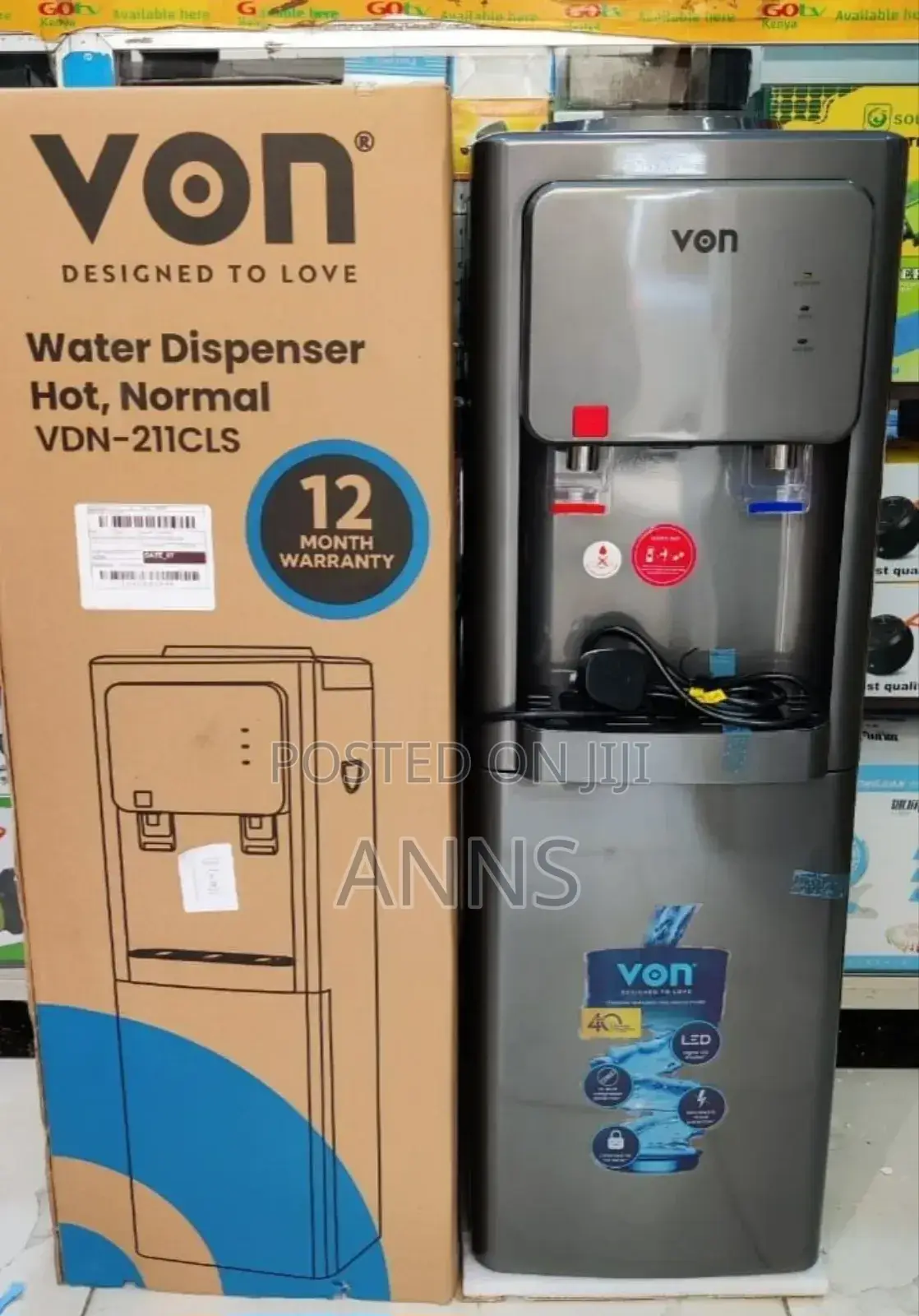*Von Dispenser Hot and Normal (Dark Grey)